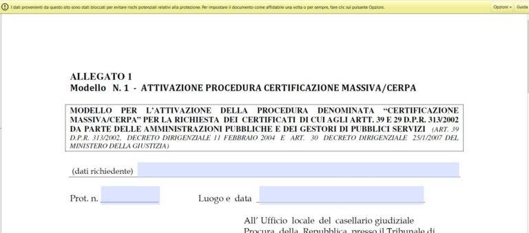 Come Richiedere Il Certificato Del Casellario Giudiziale