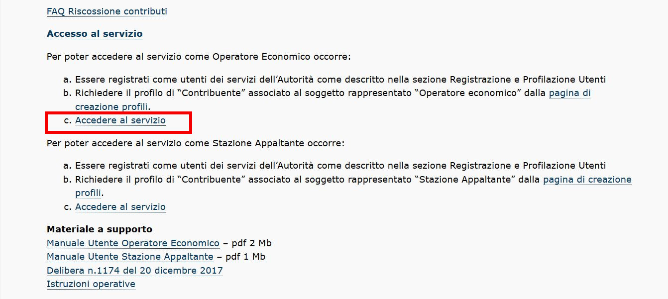 Come versare i contributi di gara all'ANAC l'operatore economico