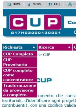 Come Richiedere Un CUP Provvisorio - FunzionarioAmministrativo