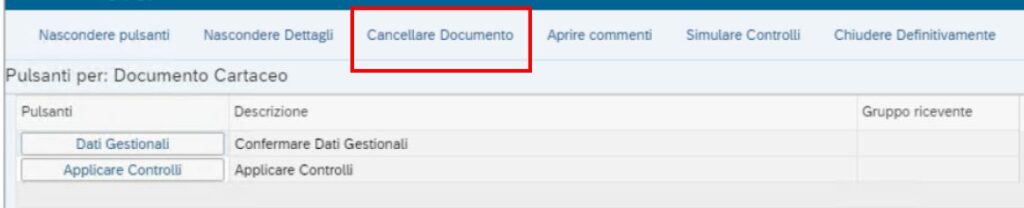 cancellare un documento cartaceo
