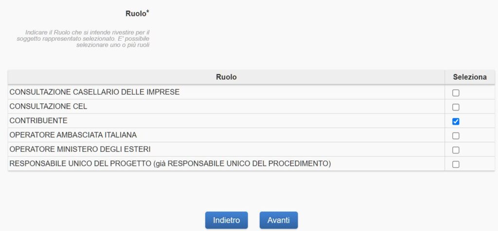 profilo contribuente ANAC